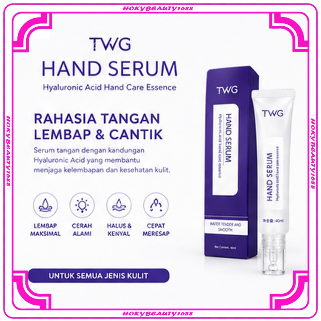 HB TWG Hand Serum Mencerahkan Kulit Tangan Alami dan Melembabkan Tangan