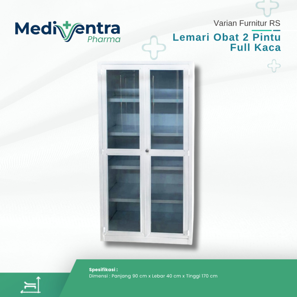Lemari Obat 2 Pintu kaca