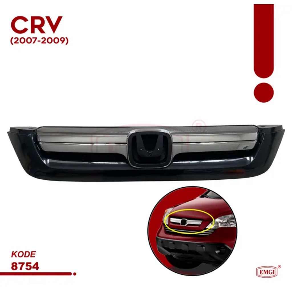 Grill crv 2007-2009 hitam