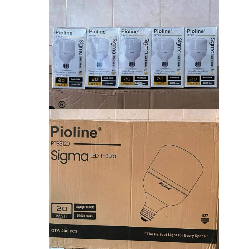 1 Dus Lampu Pioline 20Watt Isi 200 Harga Pedagang