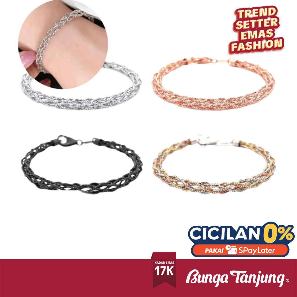 GELANG CHOKER B - EMAS 17K - BUNGA TANJUNG GOLD