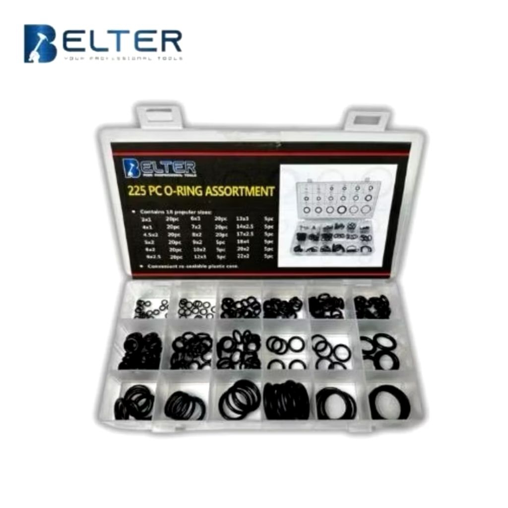 Belter Karet Oring Seal Tightenig Set 225pcs