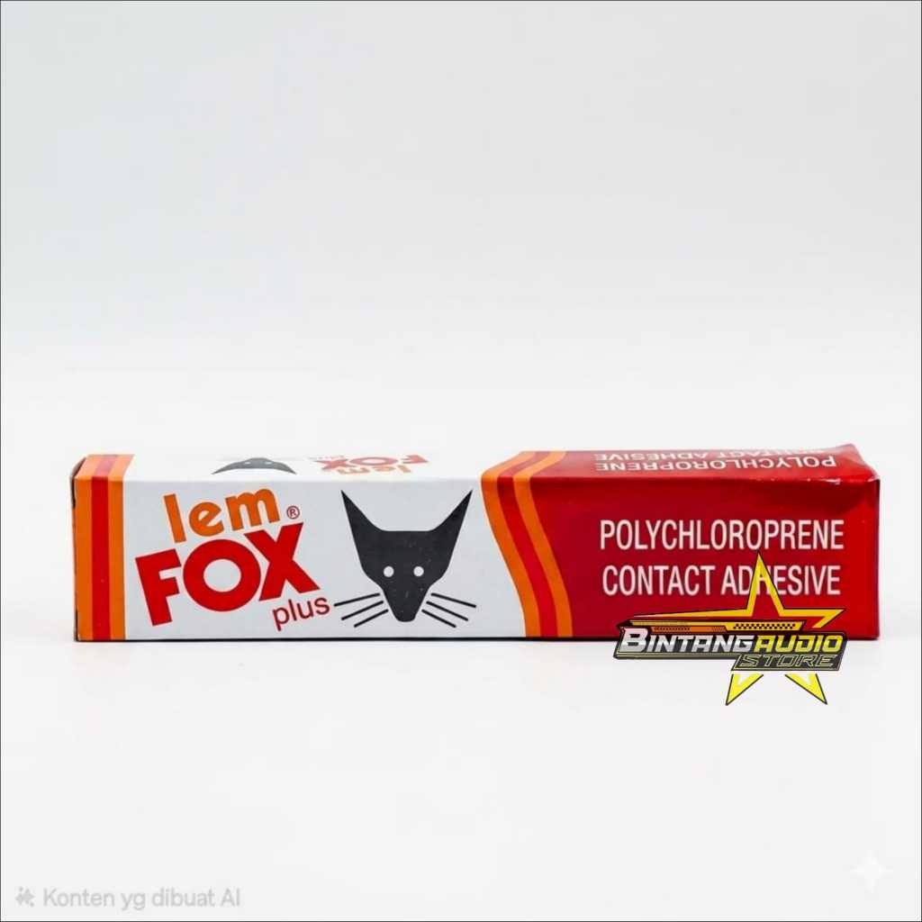 Lem Fox PlussPlus Tube 20 Gram kualitas yang bagus  ///Merah Perekat Serbaguna / Glue Speaker