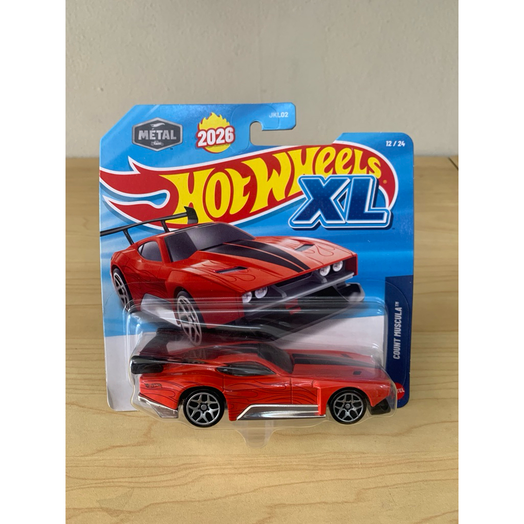 hot wheels xl count muscula merah
