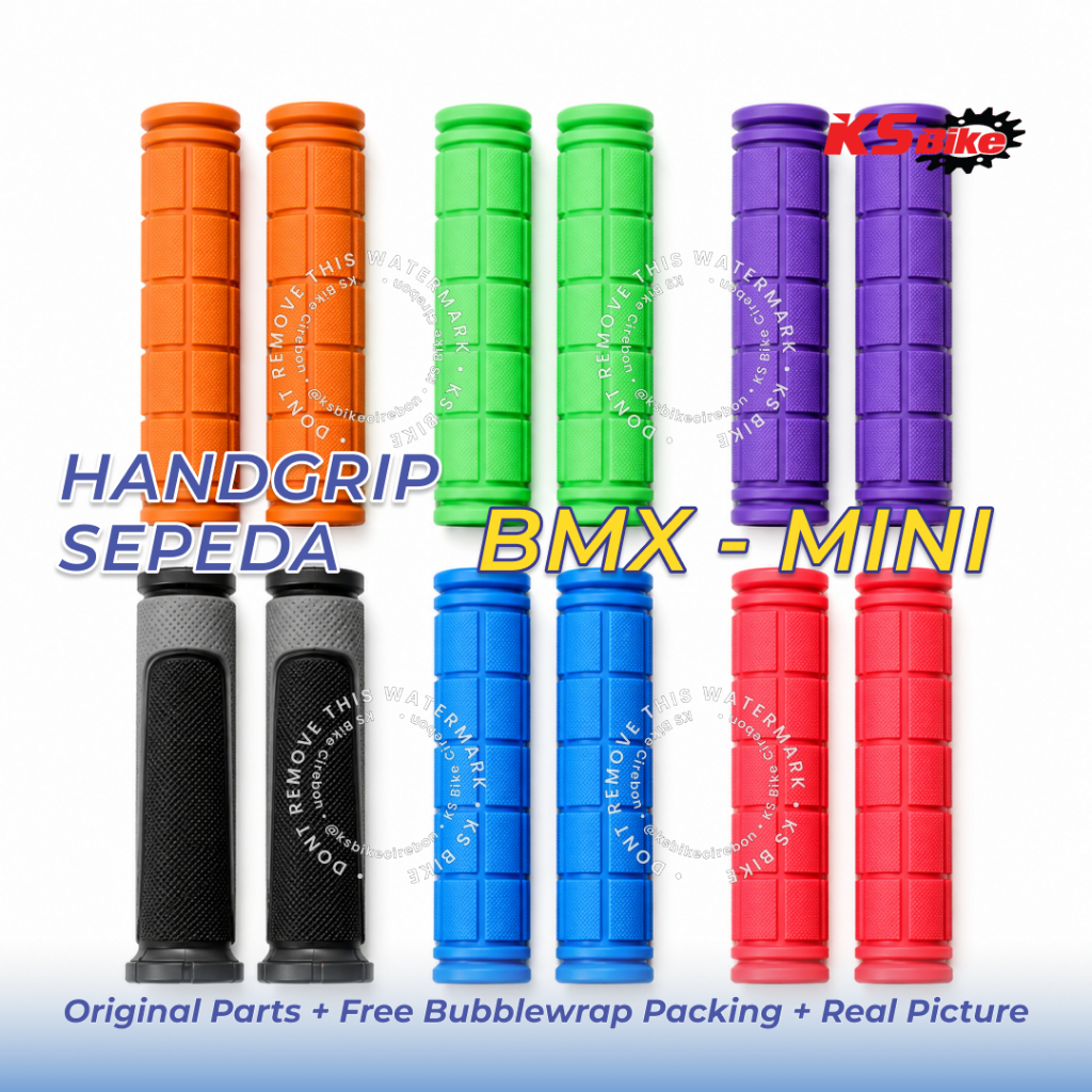 Grip Sepeda Atlantis SZ155B SZ068 Handgrip MTB BMX Sepeda Lipat Handle Grip Karet Empuk Anti Selip W