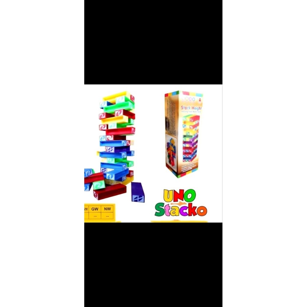 CUCI GUDANG MAINAN MURAH UNO Stacko Stack Height
