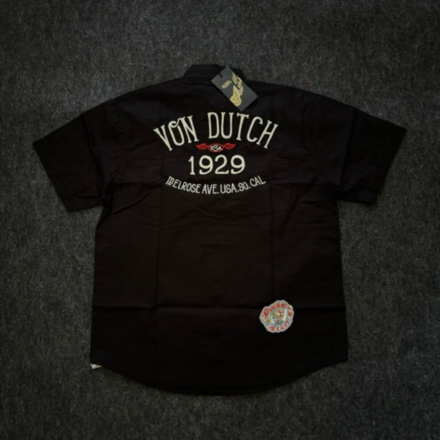 WS Vondutch - Hitam Merah - Bordir