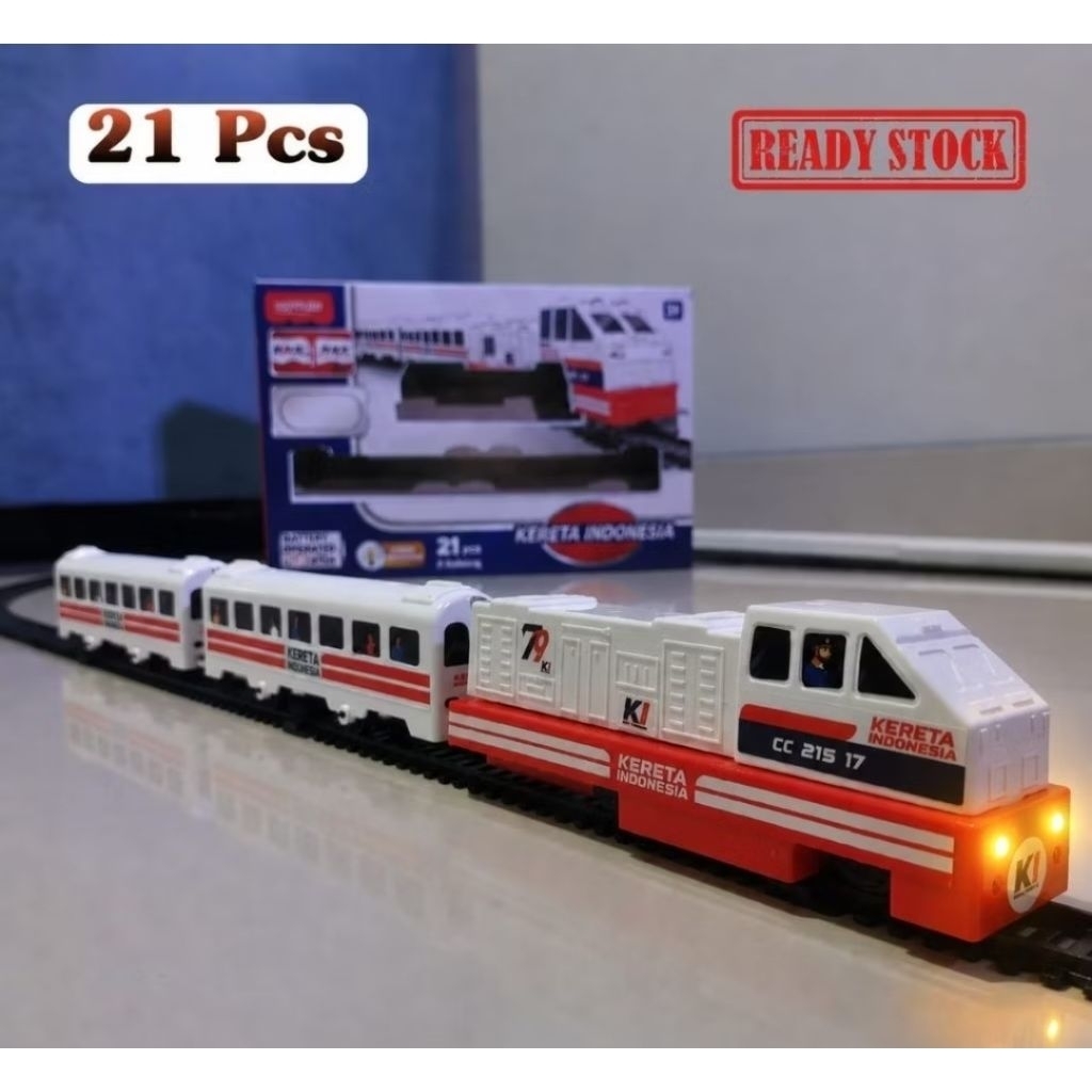 Mainan Set Track Kereta Api Indonesia - Mainan Track Rel dan Kereta Api Bisa Berjalan