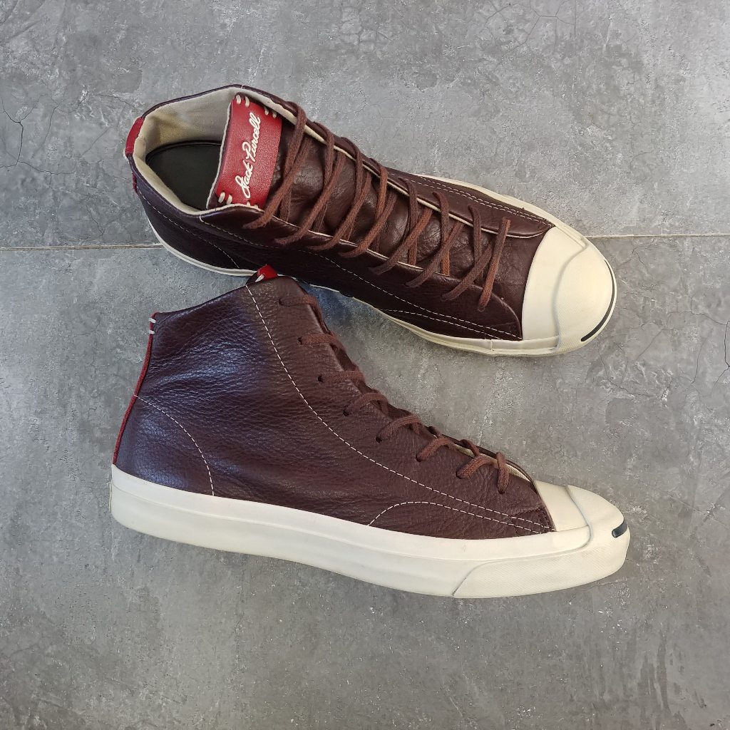 ( Size 41 ) Converse Jack Purcell Mid Leather Brown Original