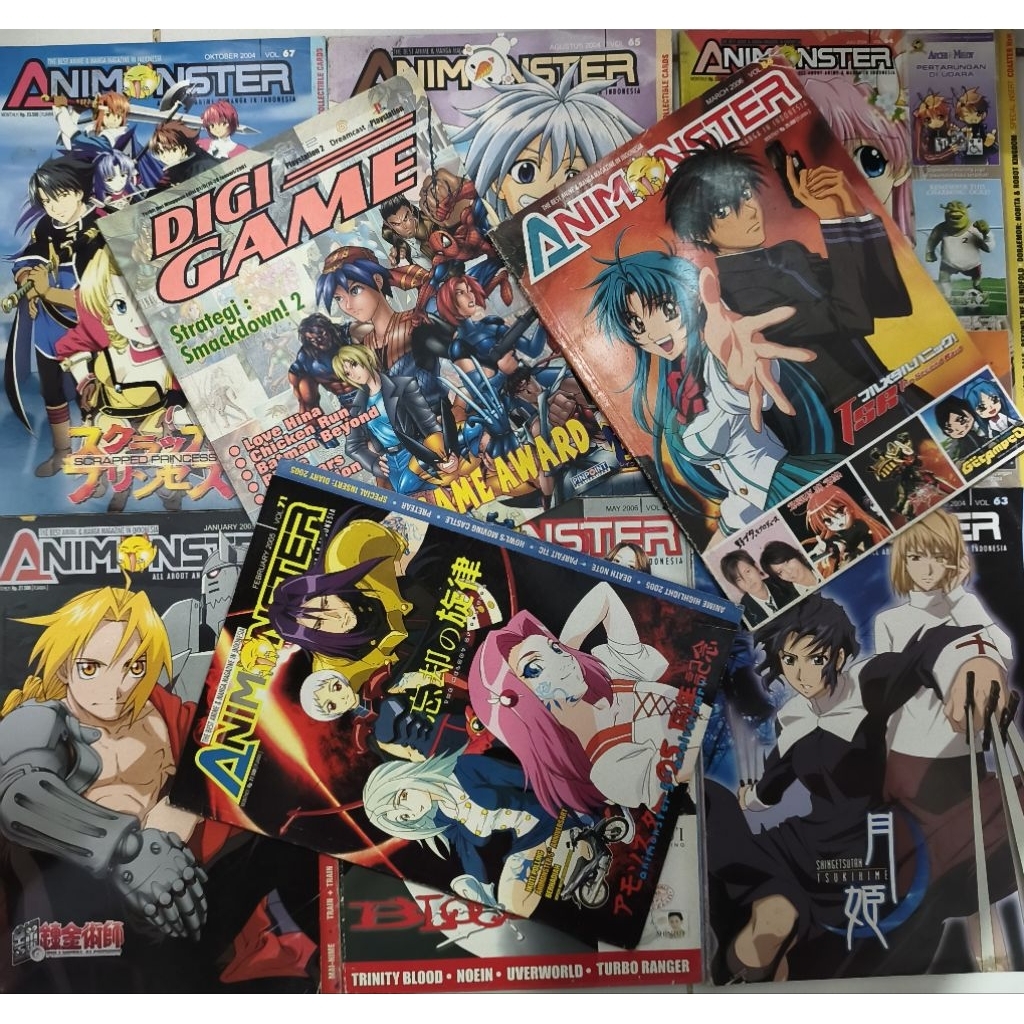 MAJALAH ANIMONSTER INDONESIA BEKAS