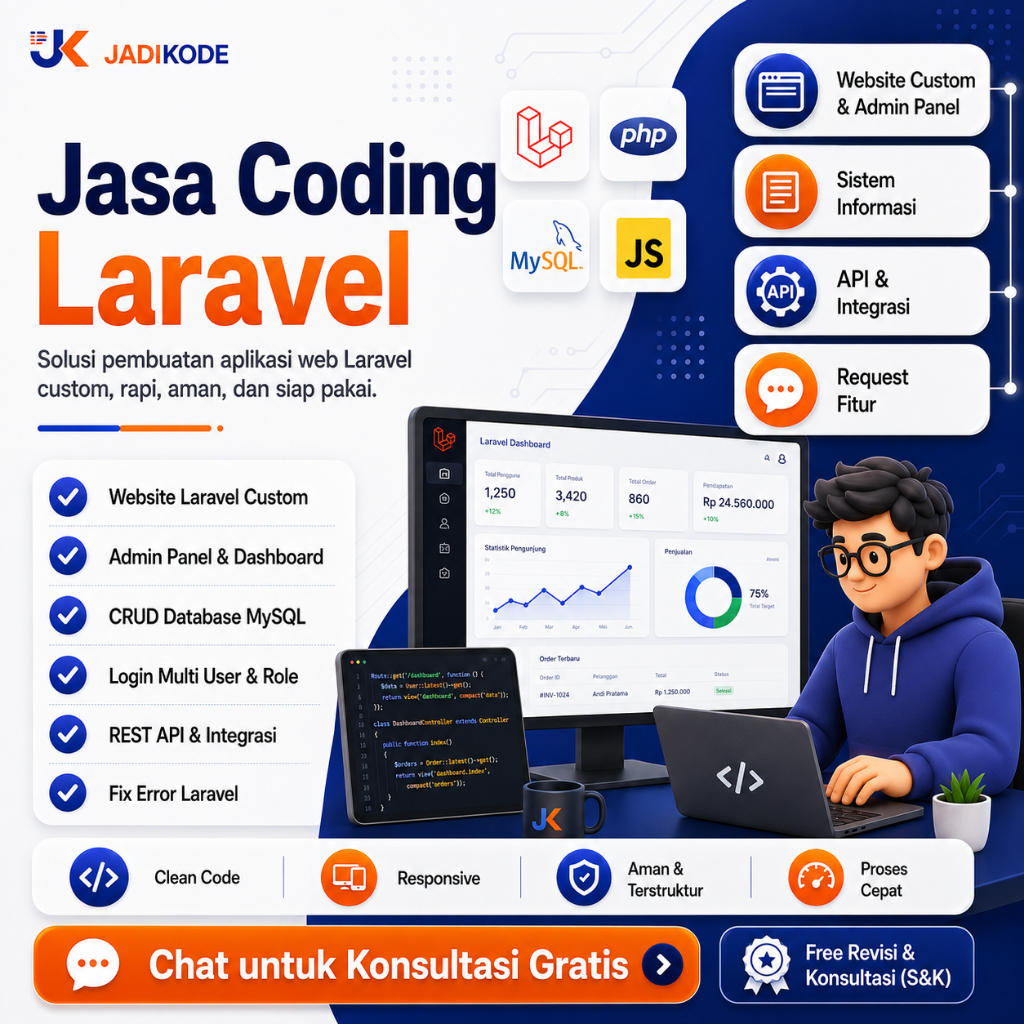 Jasa Coding Website PHP Laravel