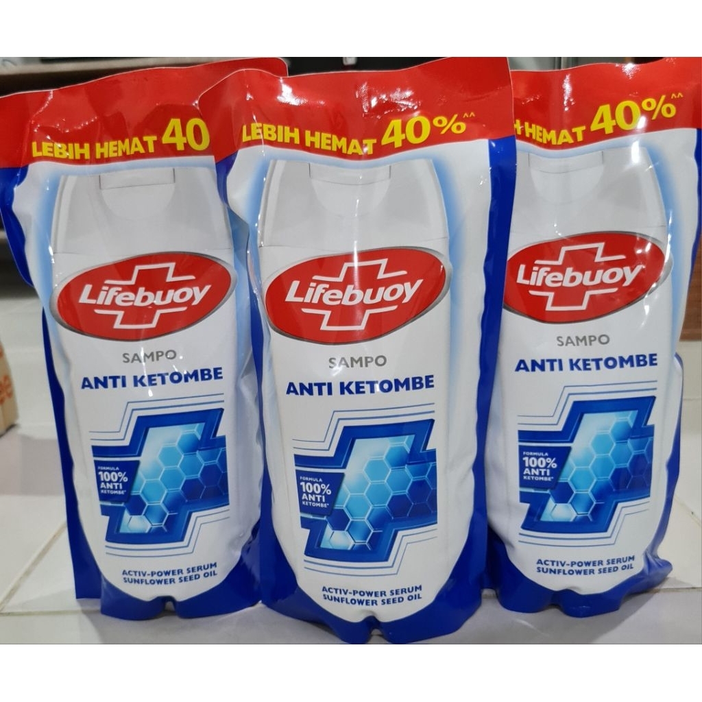 Shampoo Lifebuoy 900ml Refill Biru Anti Ketombe