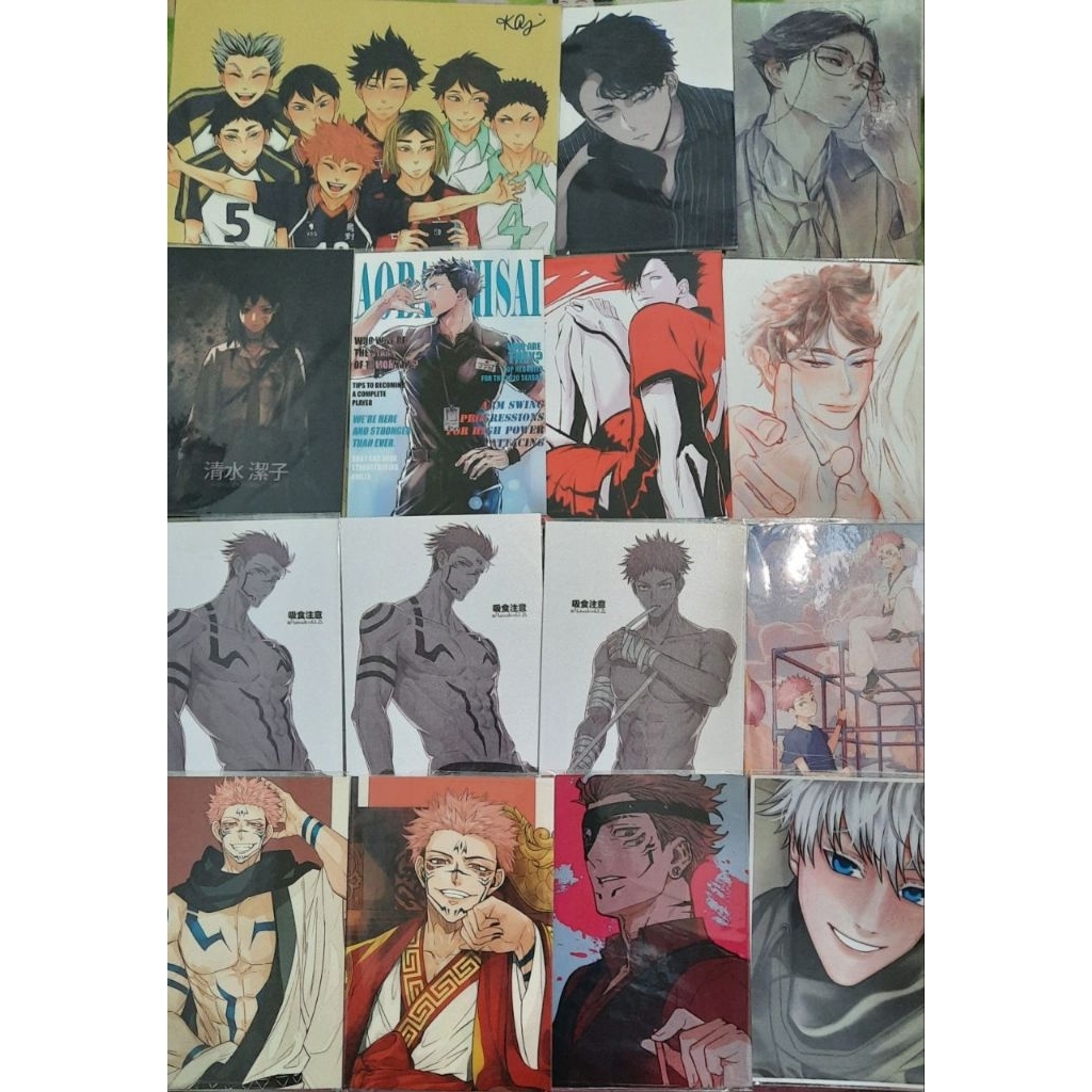 PRELOVED ART PRINT NETPRINT NEPPURI ANIME HAIKYUU JUJUTSU KAISEN JJK