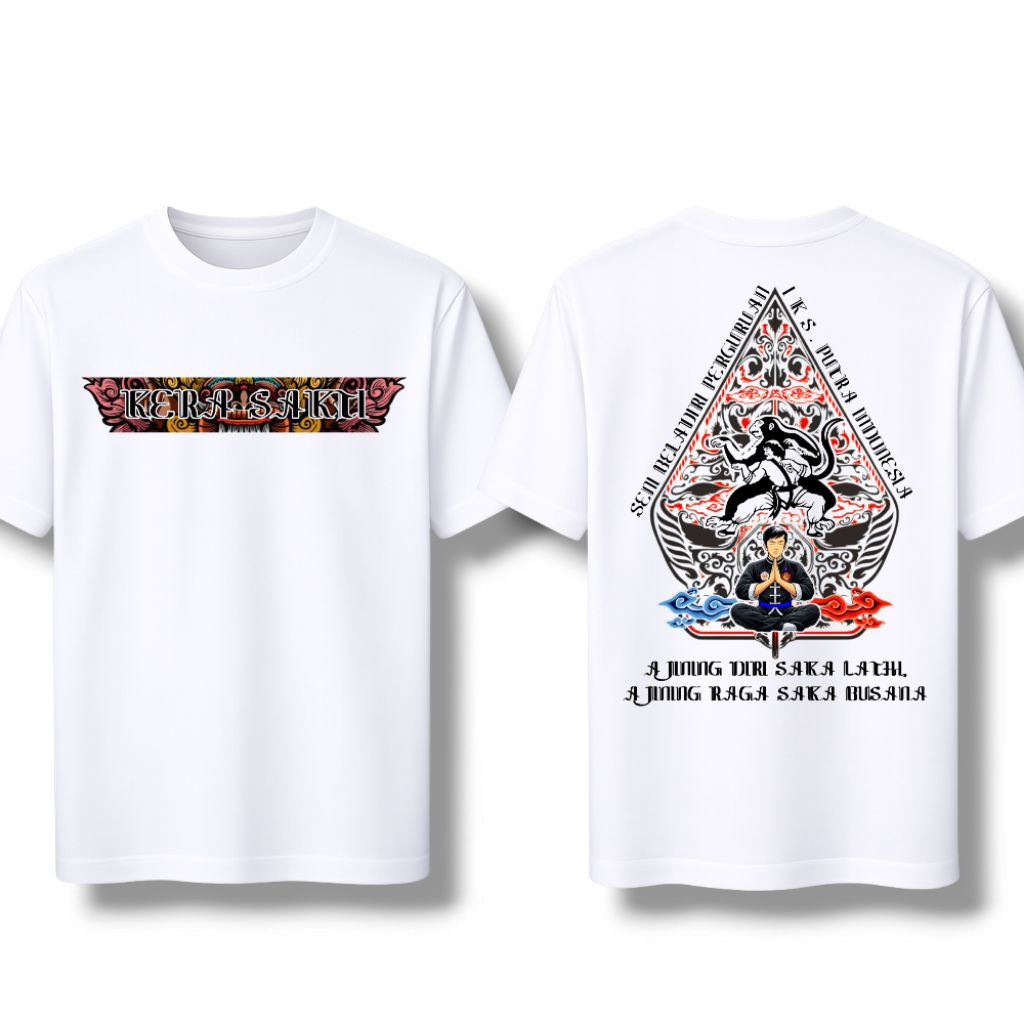 Kaos iks.pi kera sakti . baju ikspi kera sakti Sablon 131. kaos putih IKSPI keren