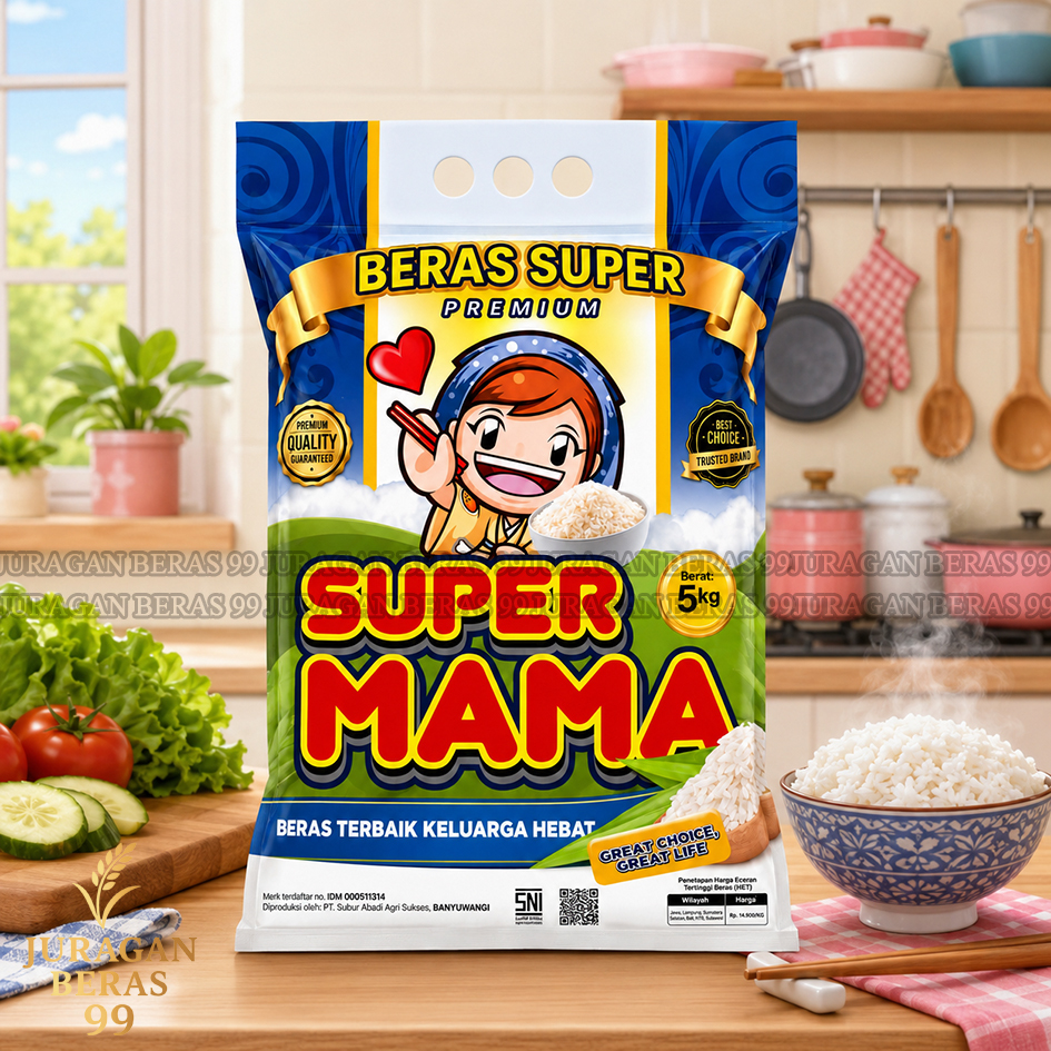 Beras Super Mama Premium Kemasan 5kg