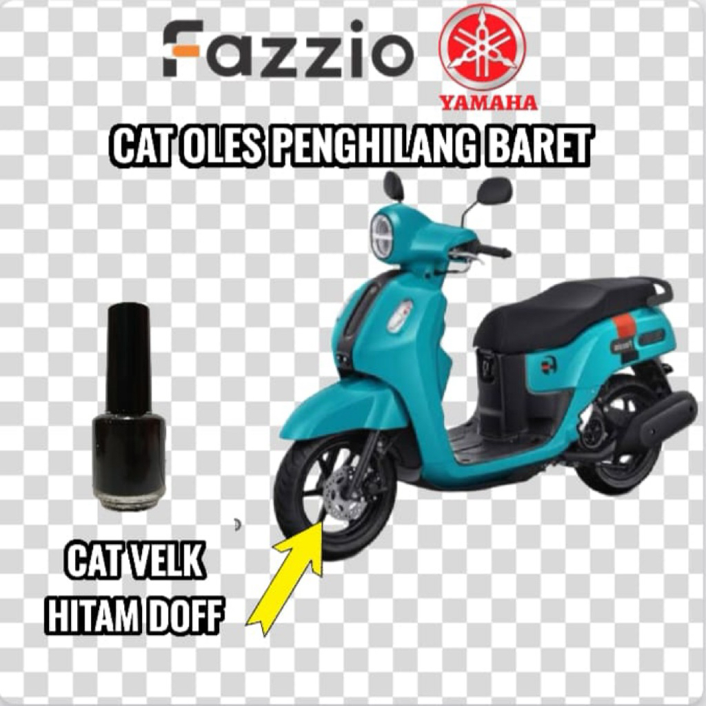Cat Oles Velg Velk Hitam Doff Black Doff Penghilang Baret Motor Yamaha Fazio Fazzio NEW