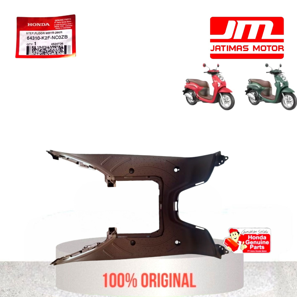 64310-K2F-NC0ZC 64310-K2F-NC0ZB Cover Pijakan Kaki Cover Lantai Coklat Motor Honda Scoopy K2FP 2024-