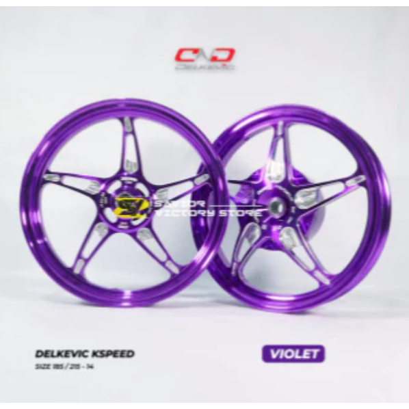 Termurah! Velg Delkevic K Speed R14 Ungu Honda Vario 125 150 185 215