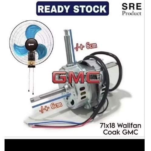 Dinamo Kipas Angin Dinding GMC 518 18inch sekai COAK Baling Baling Besi Wallfan