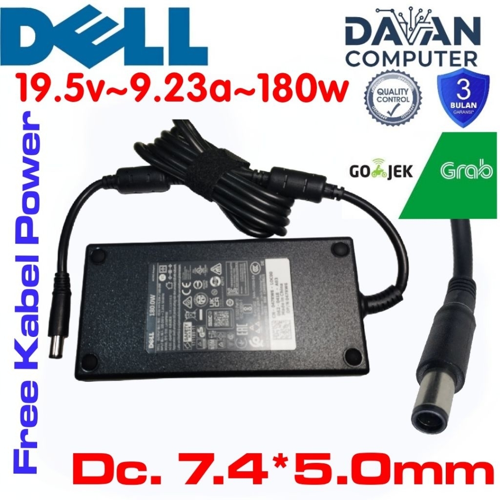 Charger Dell G3 15 (Seri 3579 / 3779)Dell G5 15 (Seri 5587 / 5590)Dell G7 15 / 17 (Seri 7588 / 7590)