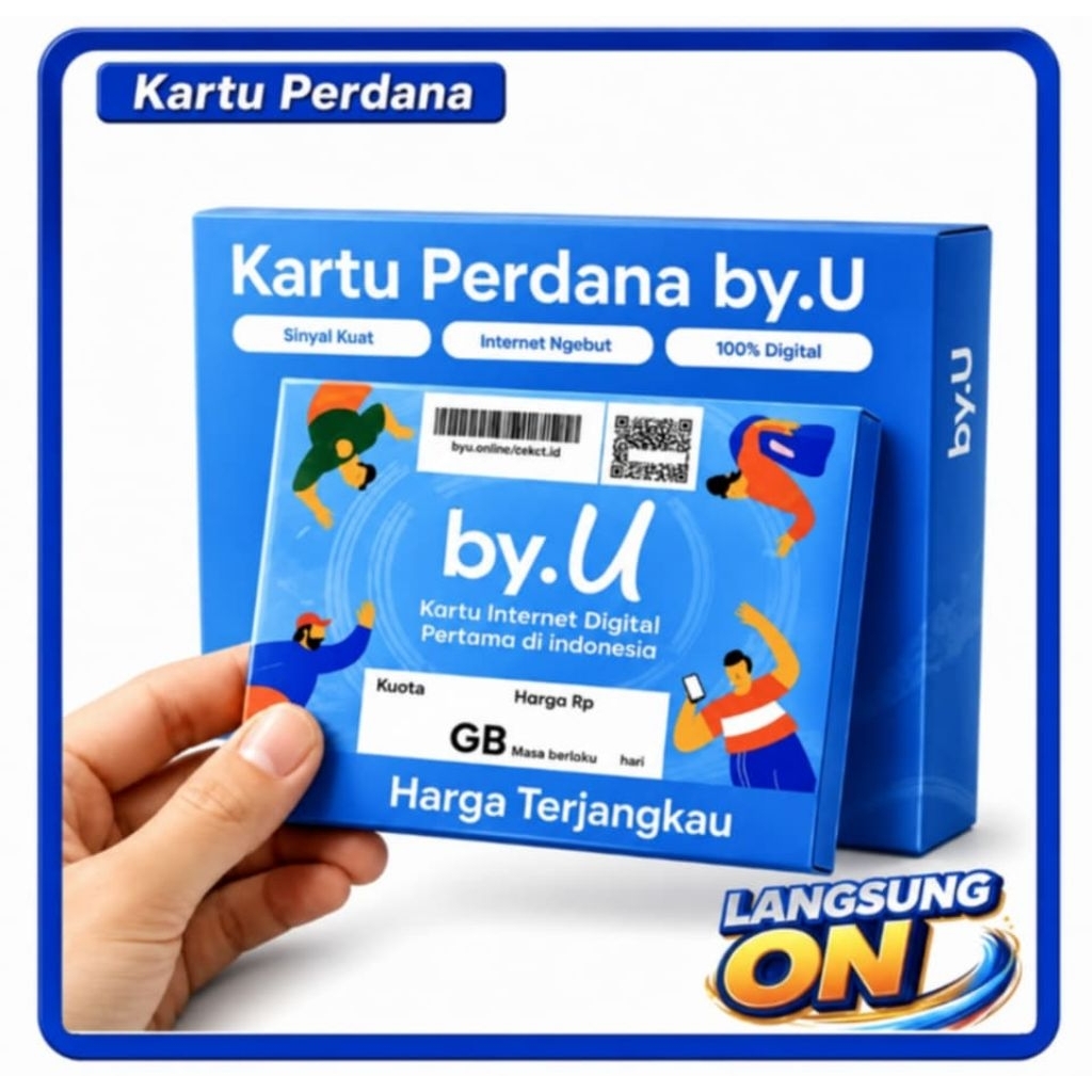 kartu By U siap pakai