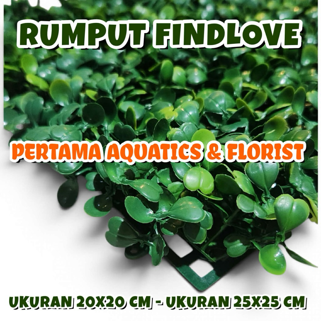 Rumput Findlove Hijau Plastik/ Rumput Plastik/ Rumput Artificial/ Rumput Aquarium/ Rumput Hiasan Aqu