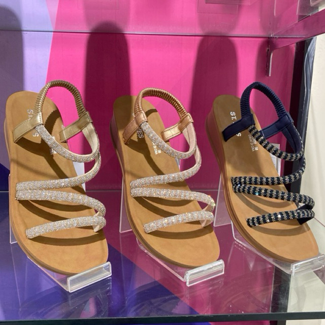 St Yves WQB02 Sandal Tali Blink Wanita Stylish heels 3cm | Original By MATAHARI
