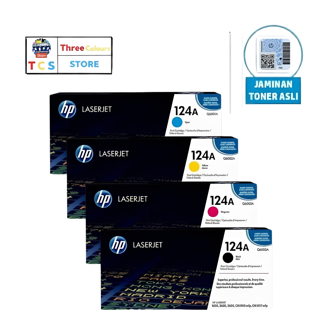 Toner HP 124A For Printer Laserjet 2600 1600 Original