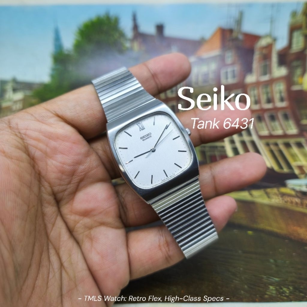 Jam Tangan Seiko Tank 6431 Dress Watch Full Original
