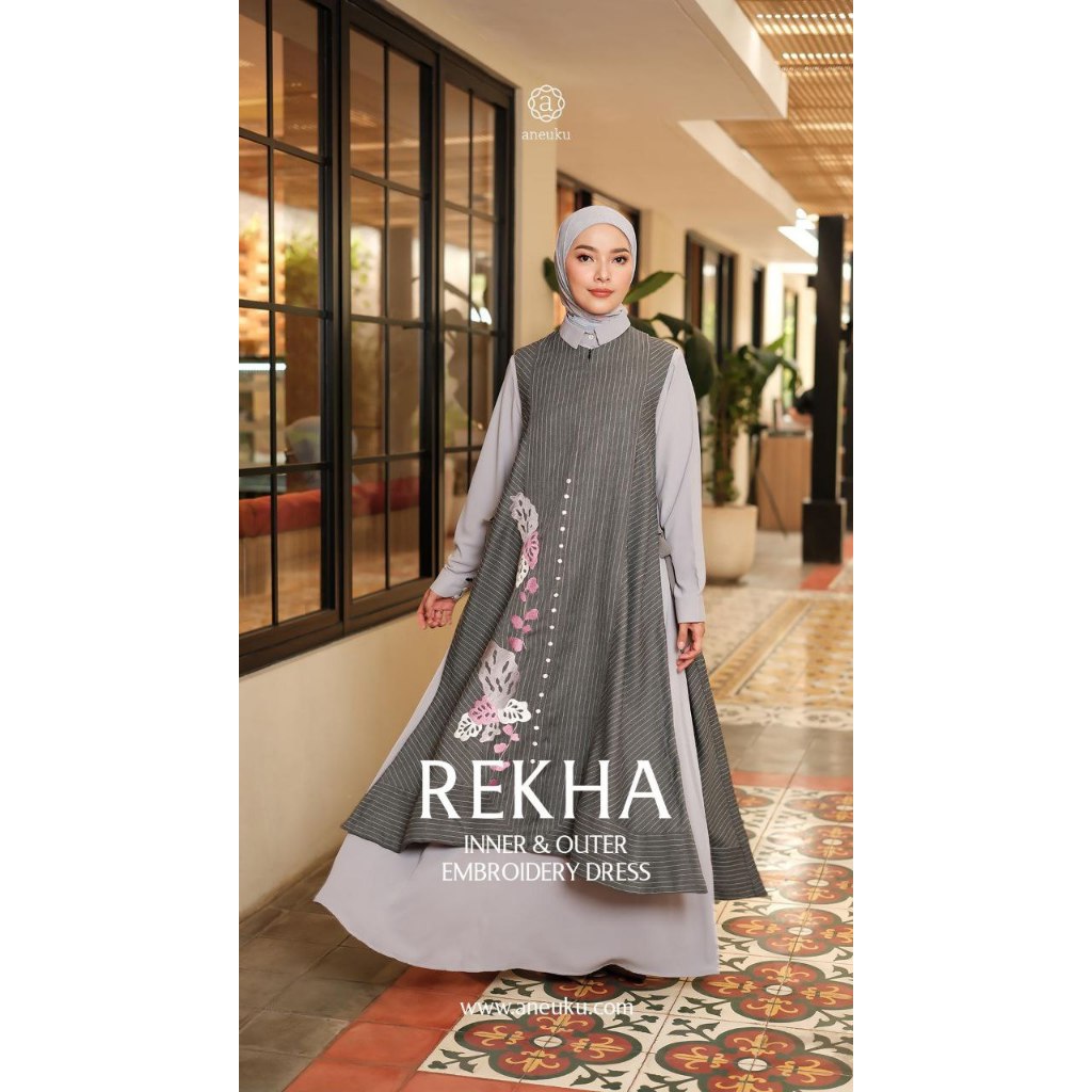 Rekha Dress by Aneuku | Dress Pesta Cantik | Gamis Pesta Elegan Aneuku | D'Hijab of Mey