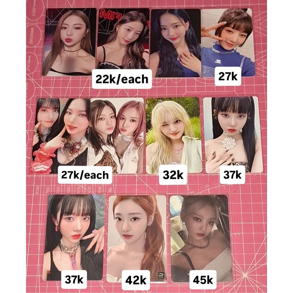 photocard pc official ningning sieun unit seeun j yoon isa rei kazuha yunjin aespa stayc ive le sser