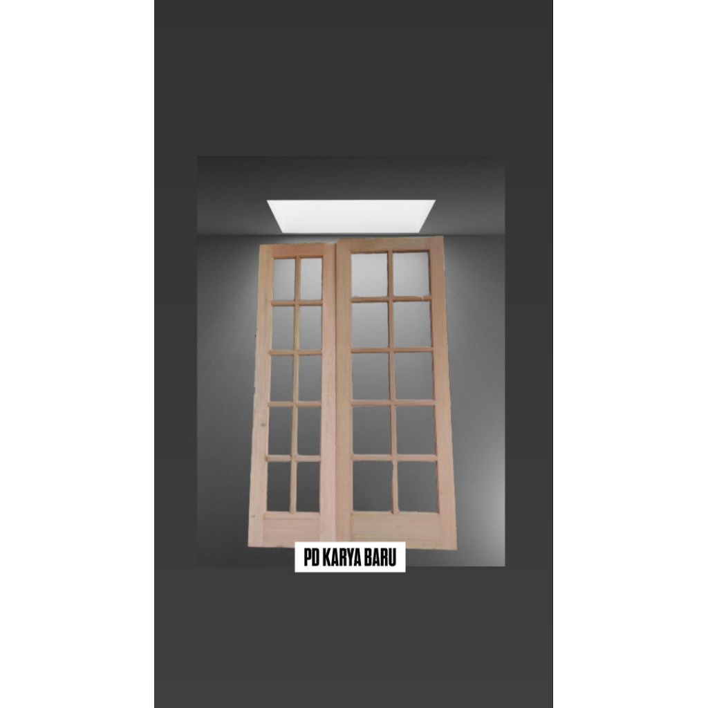 Pintu Kaca | Pintu Garasi Kaca | Pintu Kaca Dapur | Pintu Kayu Kaca | Pintu Solid Kaca type 3