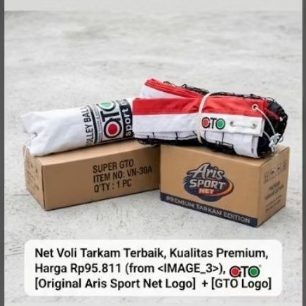 Net Voli Gto Seling Baja Jaring Voli GTO Vn-304 Net Voli Voli