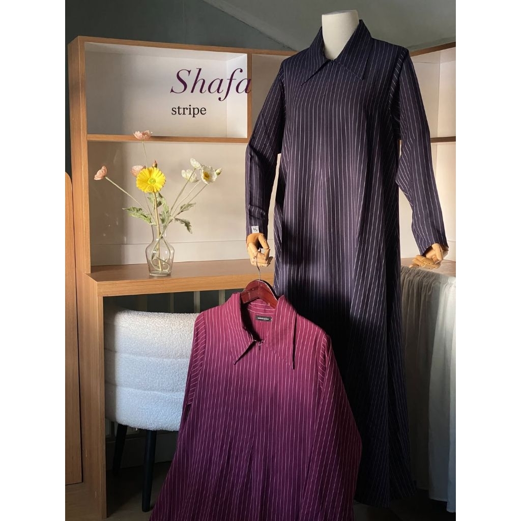 preloved shafa stripe ummusayyidah