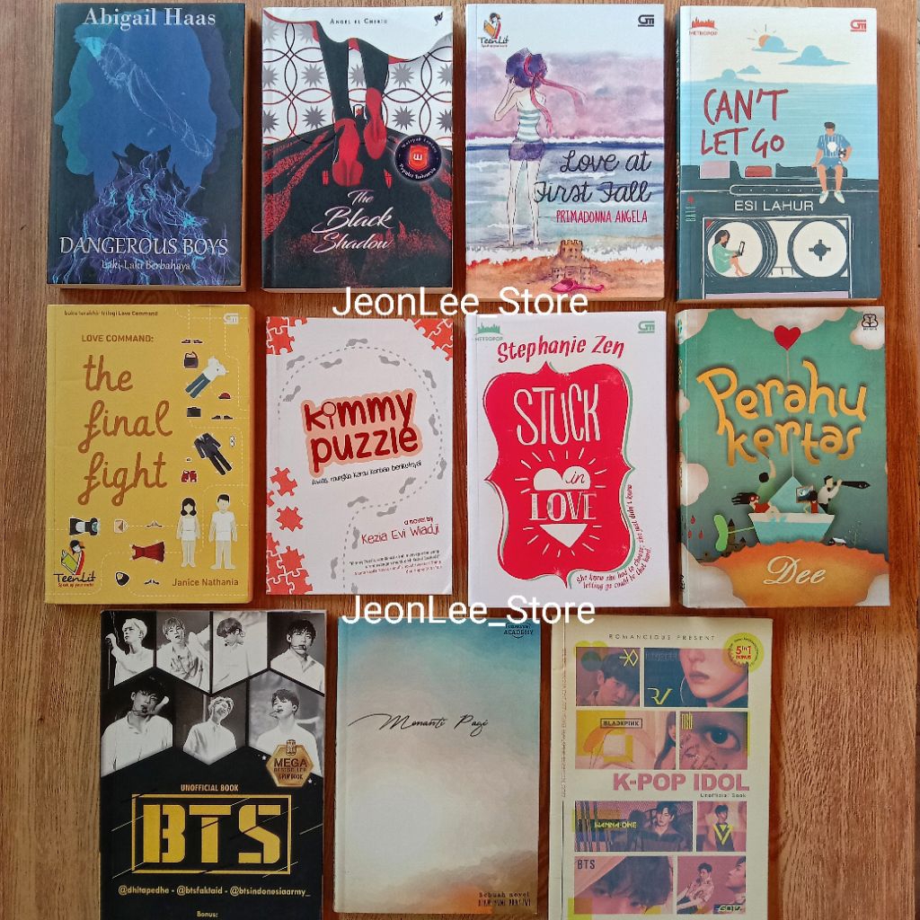 (PRELOVED) Novel Fiksi & K-Pop fanbook koleksi pribadi