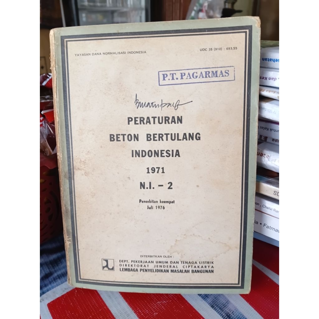 PERATURAN BETON BETON BERTULANG INDONESIA 1971