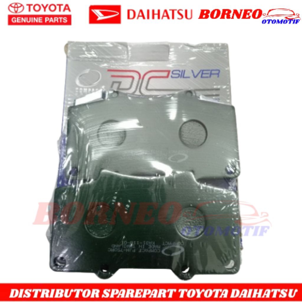 Kampas Rem Depan Fortuner VRZ DC Silver 04465-0K370