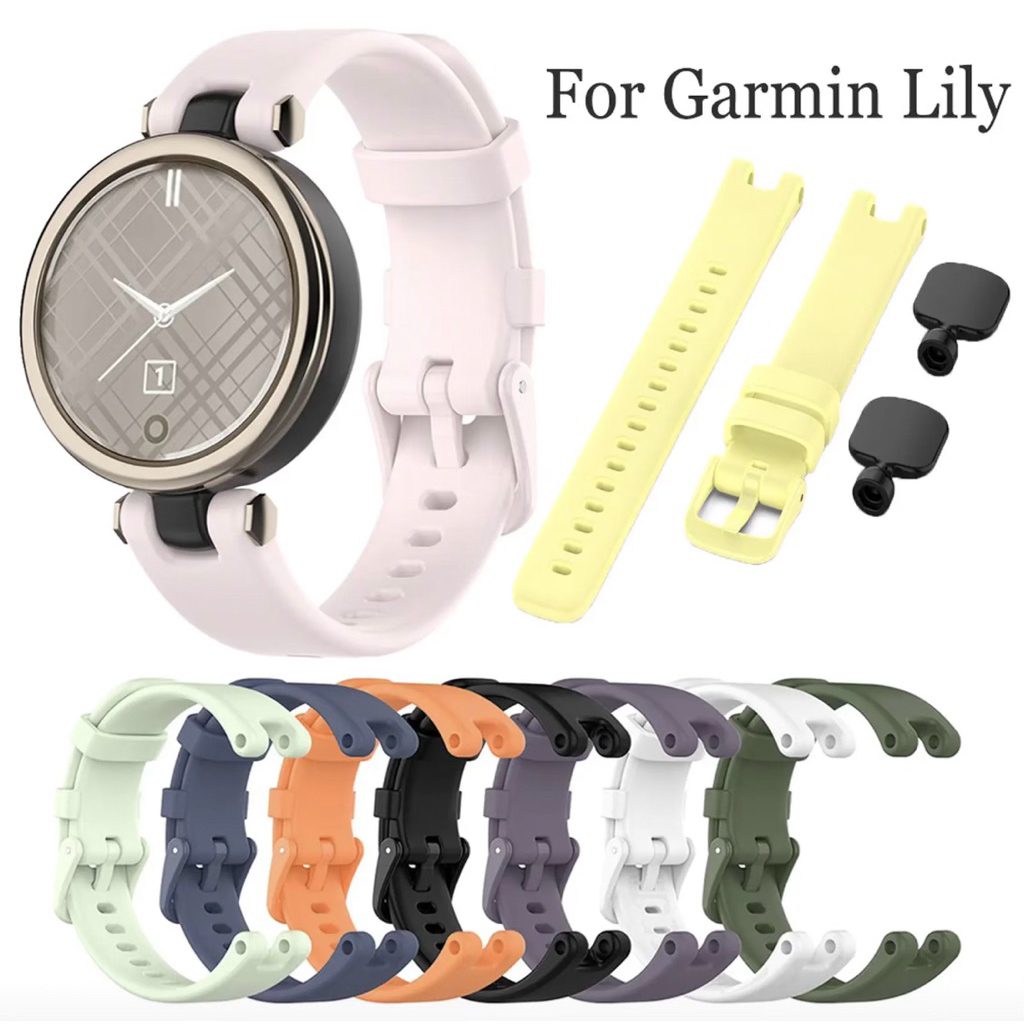 Premium Silicone Strap For Garmin Lily” Smartwatch