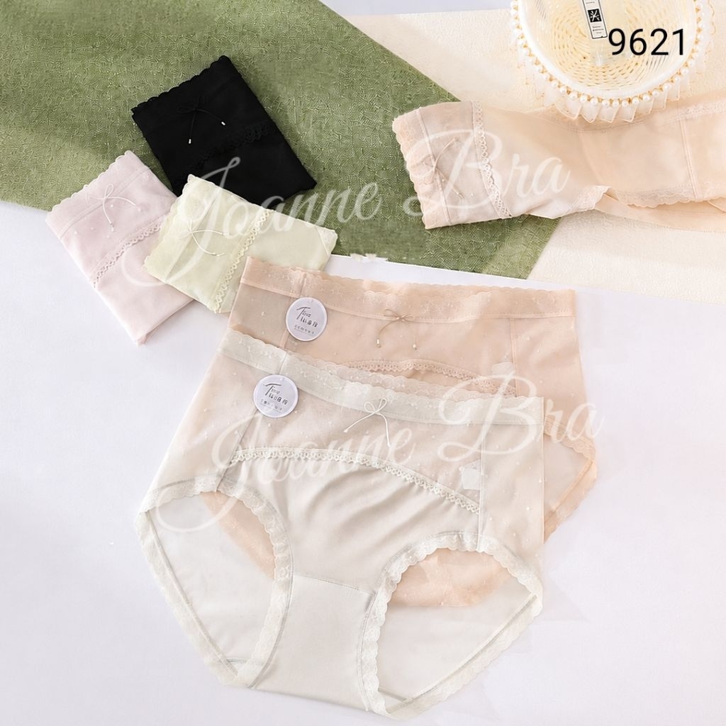Elena Celana Dalam Sexy Low Waist E 9621 Fit bb 55kg - Lembut Sepinggul CD Wanita Lace Transparan
