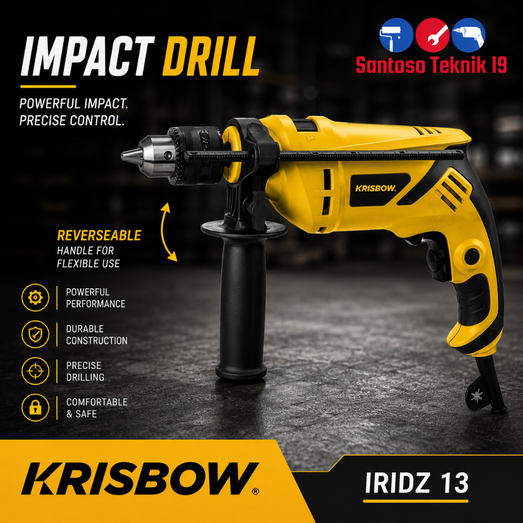 Krisbow Mesin Bor Tembok 13 mm Impact Drill IRIDZ 13
