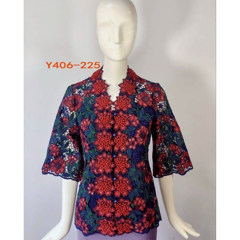 blouse pink butik super kancing premium 09