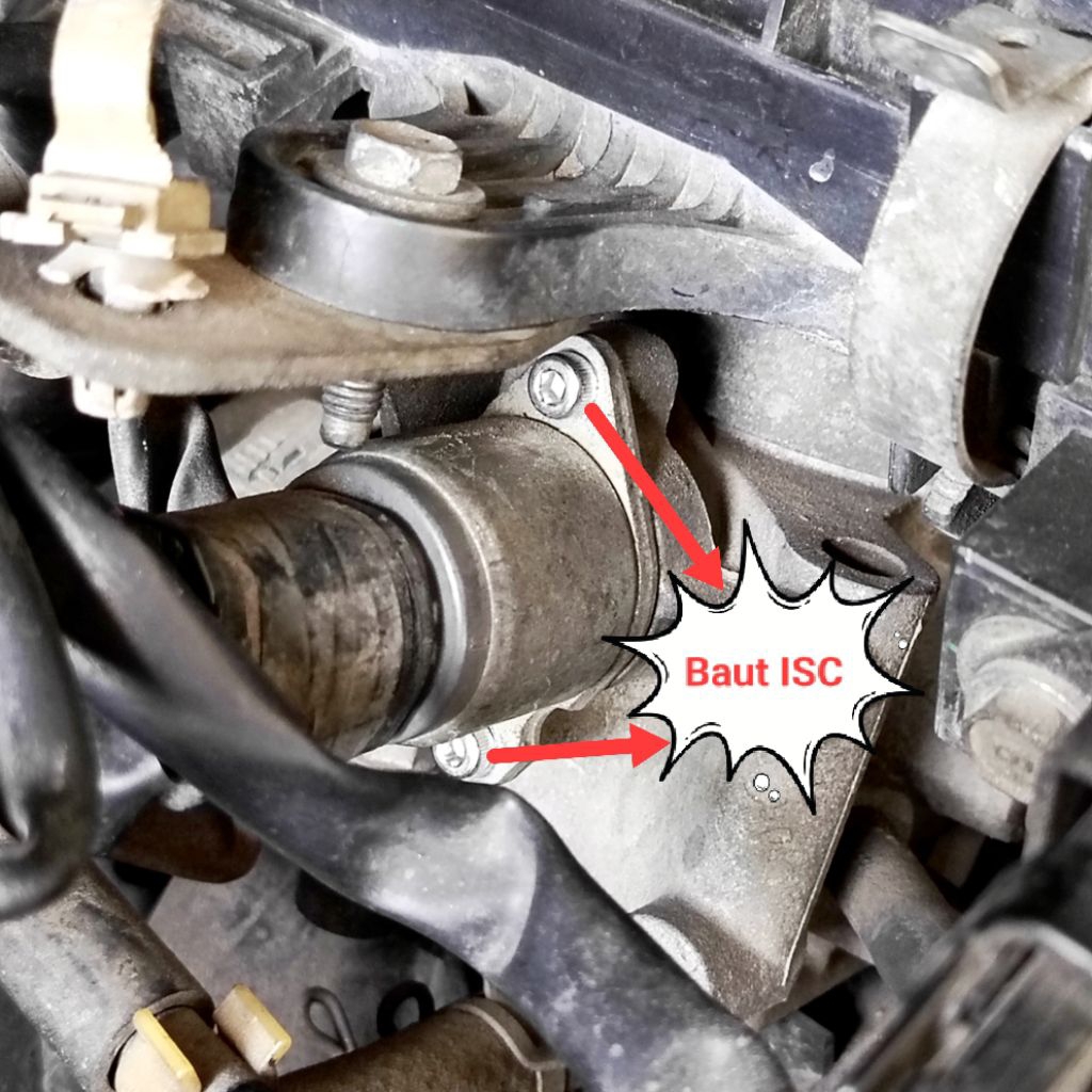 Baut ISC (Idle Speed Control) Stainless Anti Karat (Sudah Lengkap dengan Kunci L) cocok untuk mobil 