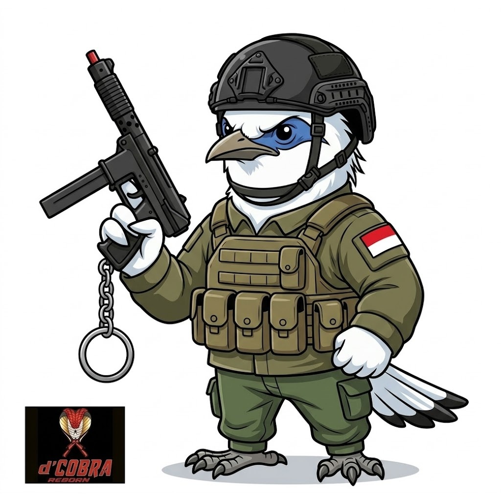 Mainan Hobi Replika Pajangan Jalak Bali Menggunakan M306 M2000 P355 P377 Outdoor Tactical SNI Trend