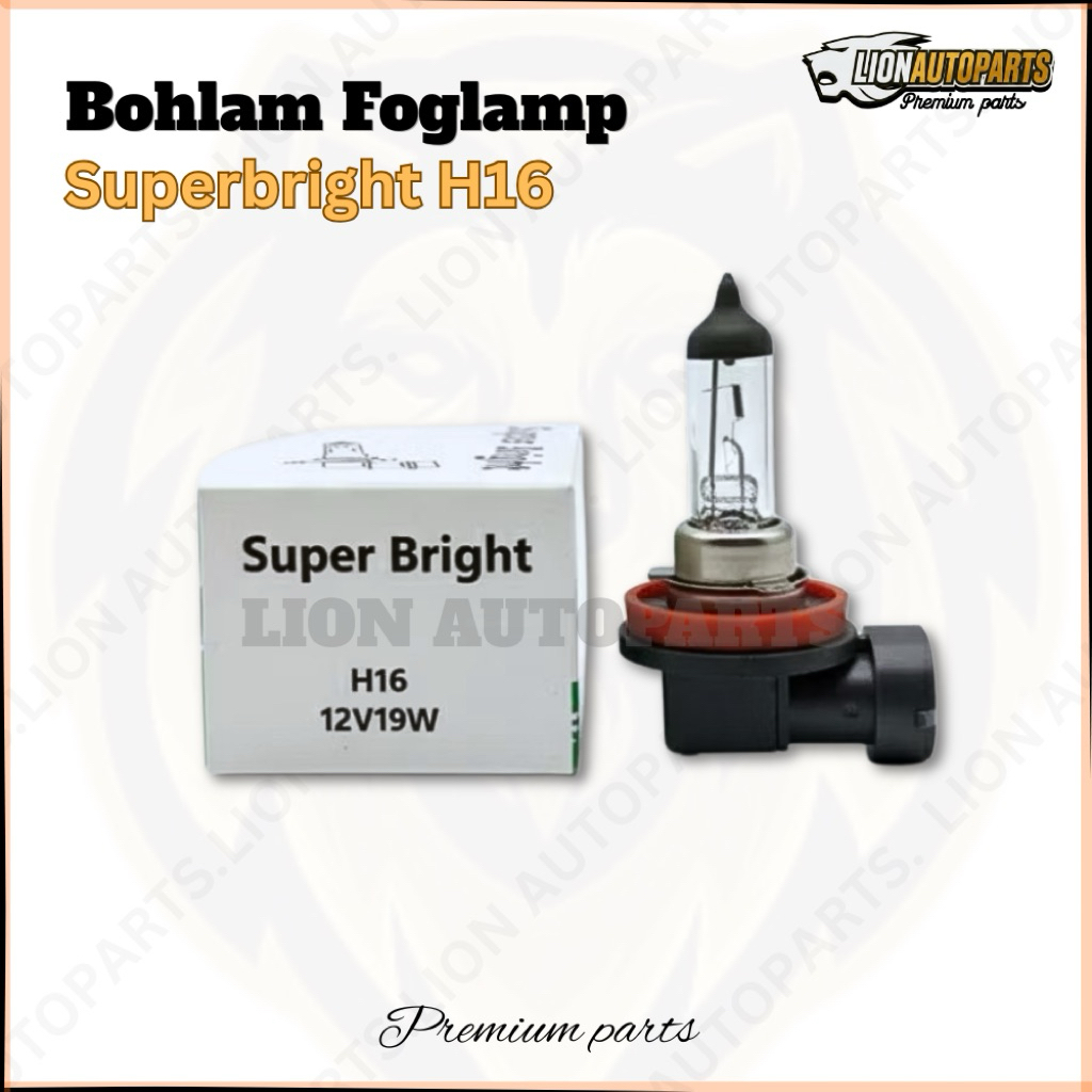 Bohlam Halogen H16 12V 19W Super Bright | Foglamp Kabut Mobil OEM Avanza Xenia Calya Sigra Kuning