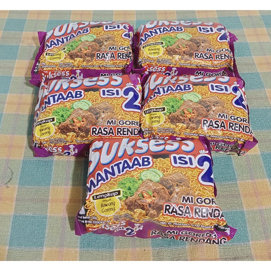 Mie Goreng Sukses (isi 2 )Rendang / Aceh (isi 5 Pcs)