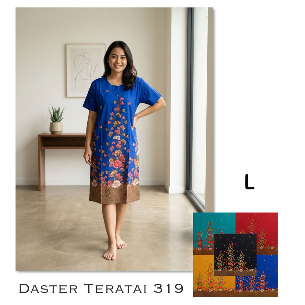 Daster Batik Unggul Jaya Sekar Mekar L LD 130