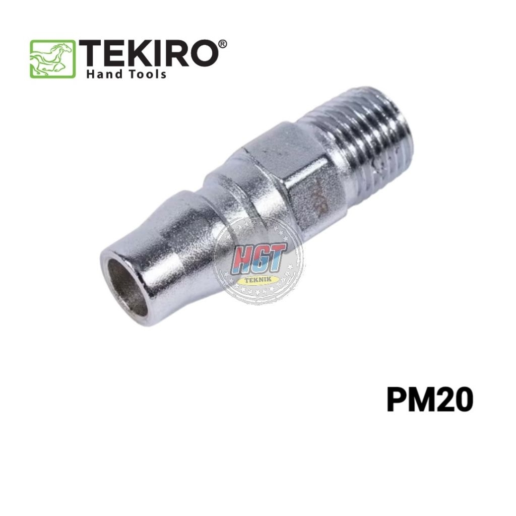 TEKIRO Quick Coupler Plug 20 PM / Nepel sambungan Selang angin Kompresor tekiro