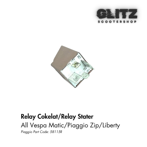 Relay Stater/Relay Cokelat All Vespa Matic/Piaggio Zip/Liberty100 - Original Piaggio Part