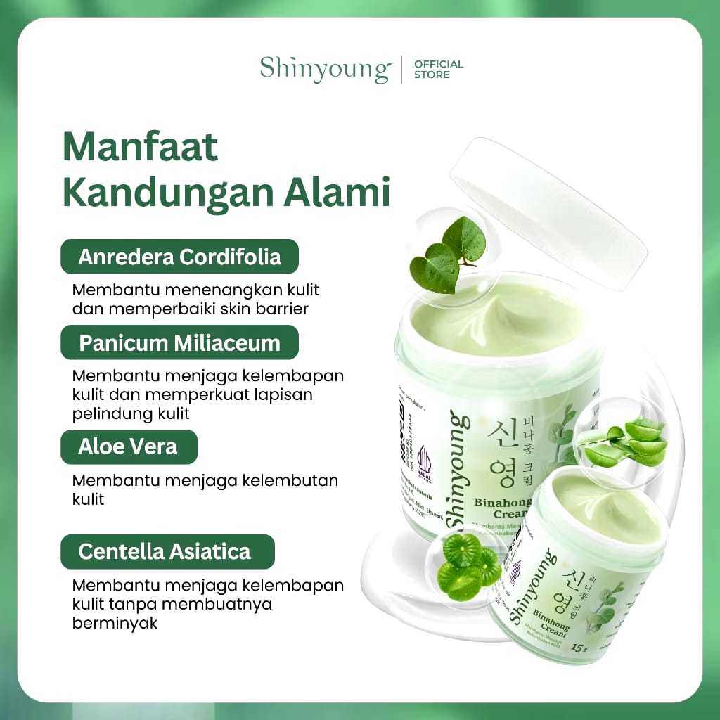 SHINYOUNG Binahong Cream dan Oil - Salep dan Minyak Obat Gatal Sembuhkan Gatal Luka Radang Kulit dis