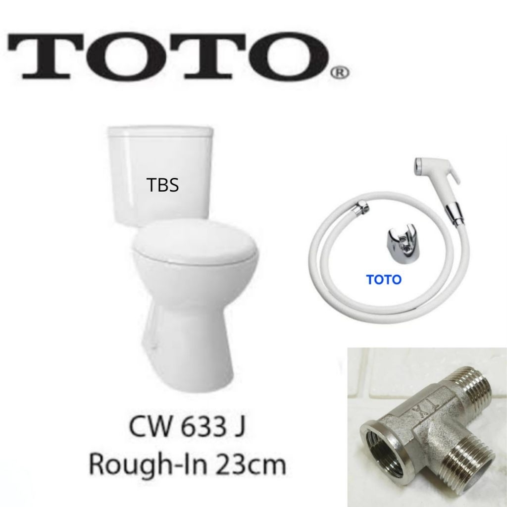 closet duduk cw633/paket lengkap closet duduk cw633